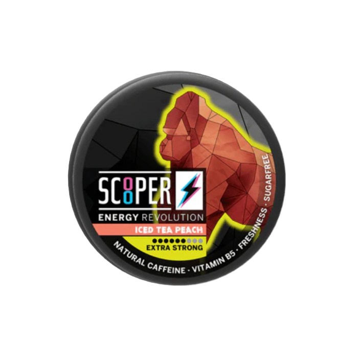 SCOOPER ENERGY ICED TEA PEACH - SE